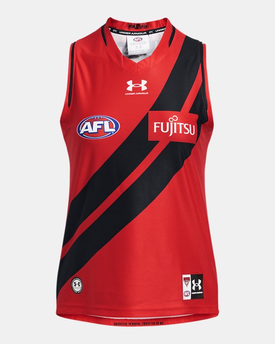 Women's UA EFC AFL Replica Sleeveless Guernsey in Red image number 2